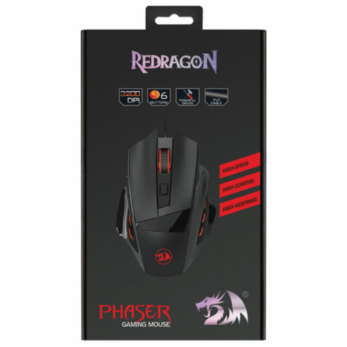 Мышь проводная игровая оптическая USB Redragon Phaser (75169) фото 4